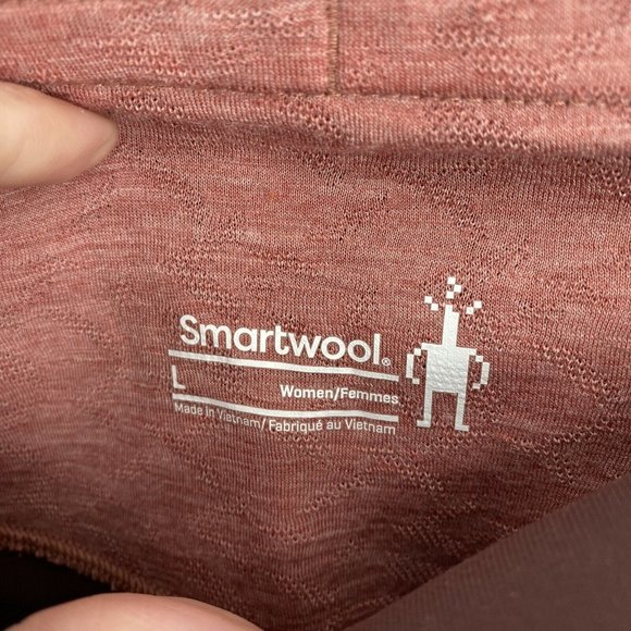 Smartwool Leggings Women’s large L burgundy merino wool 7/8 base layer hiking - Picture 7 of 8